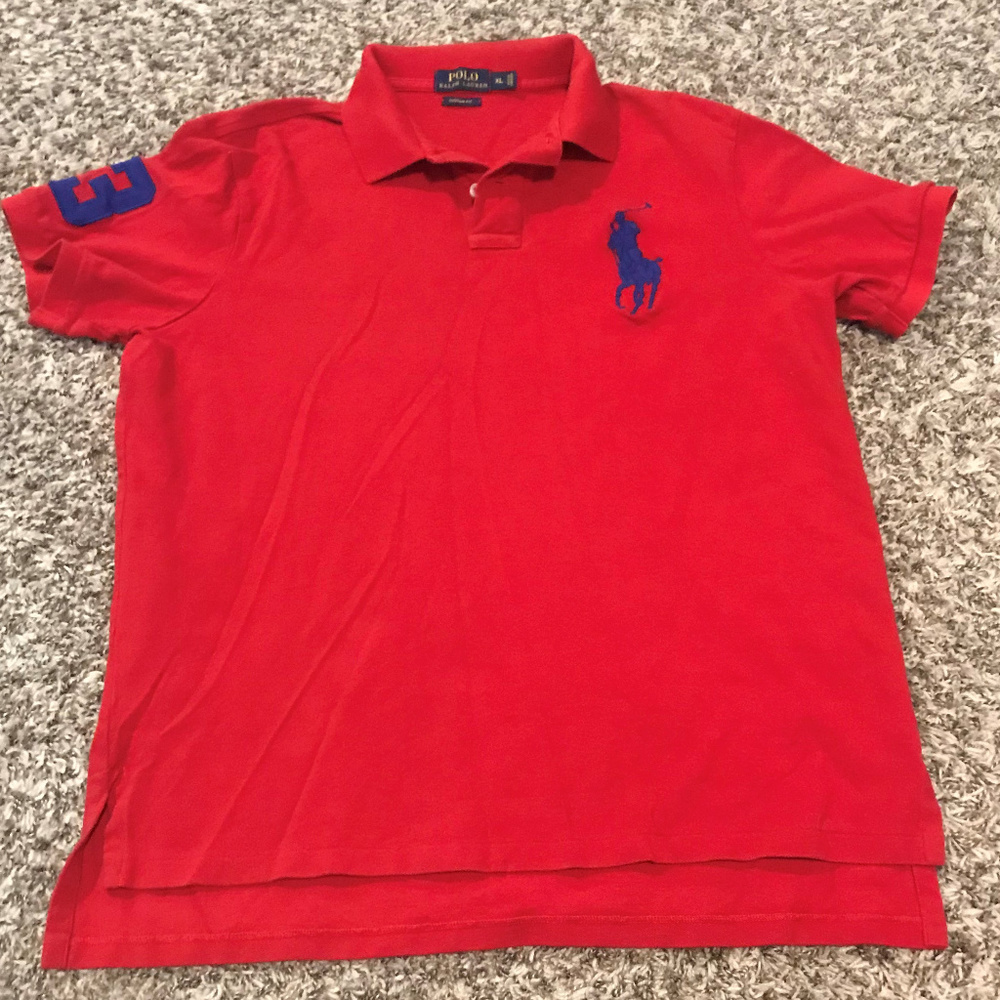 Ralph Lauren Big Pony Polo Shirt in Red